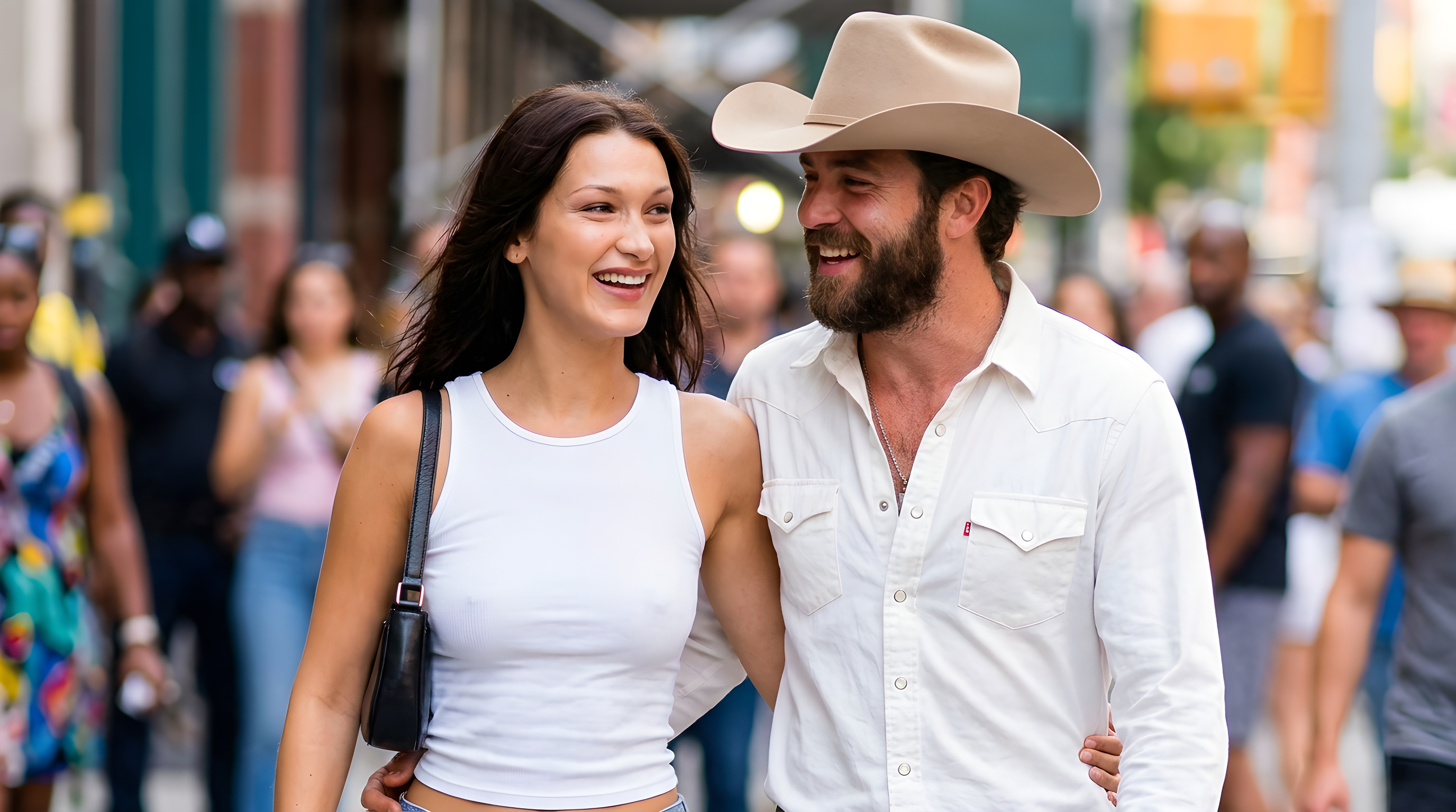 Bella Hadid spottet igen med ny cowboyflirt