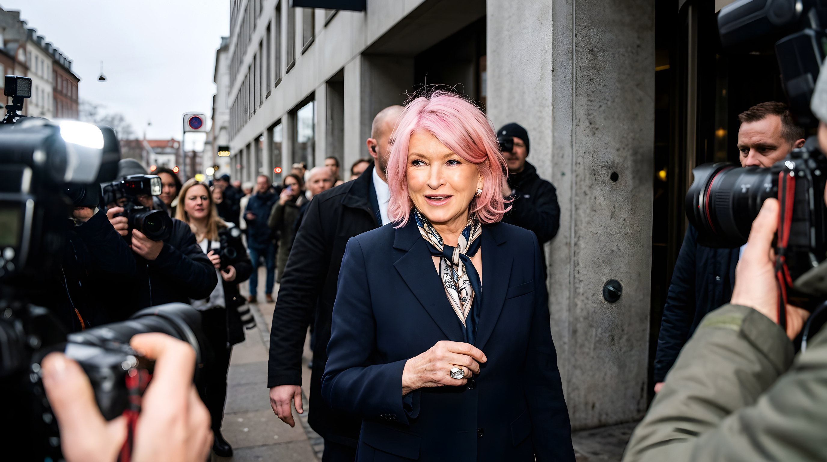 83-årige Martha Stewart overrasker med lyserødt hår
