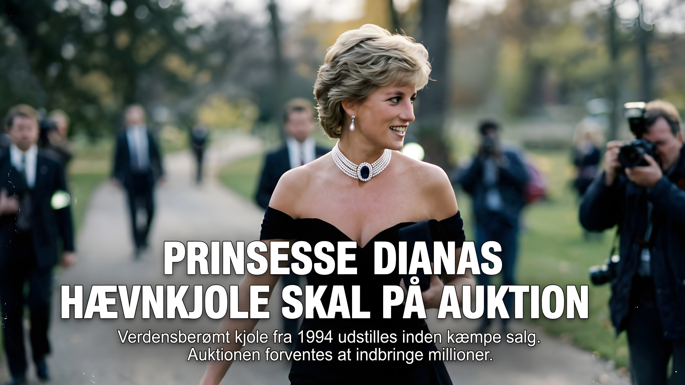 Prinsesse Dianas berømte hævnkjole skal på auktion