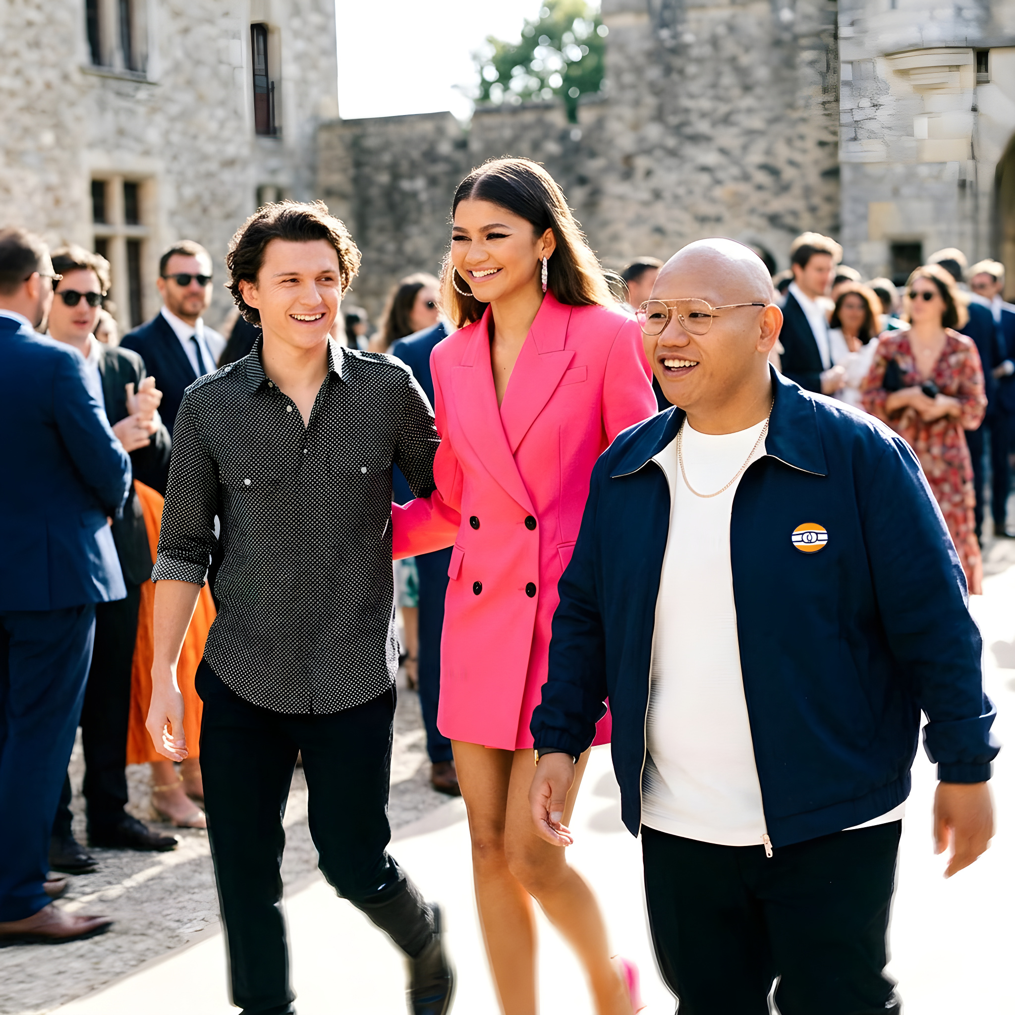 Zendaya og Tom Holland fejrede kollega til slotsbryllup