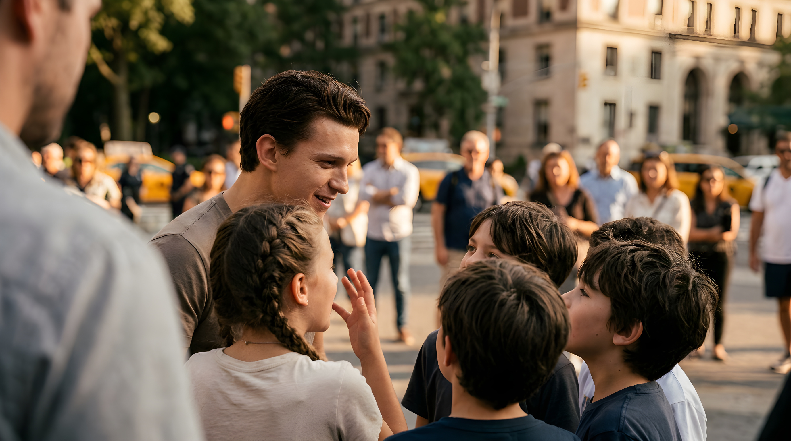 Tom Holland presses af skolebørn om ægteskab med Zendaya