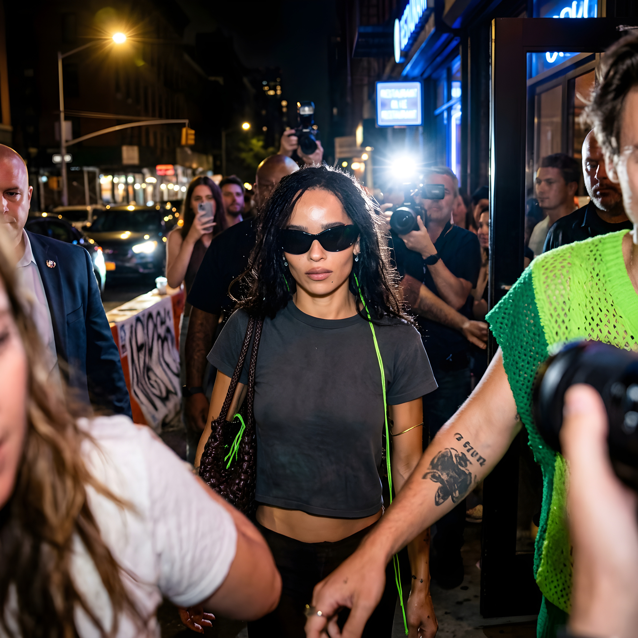 Harry Styles og Zoë Kravitz spottet sammen i New York