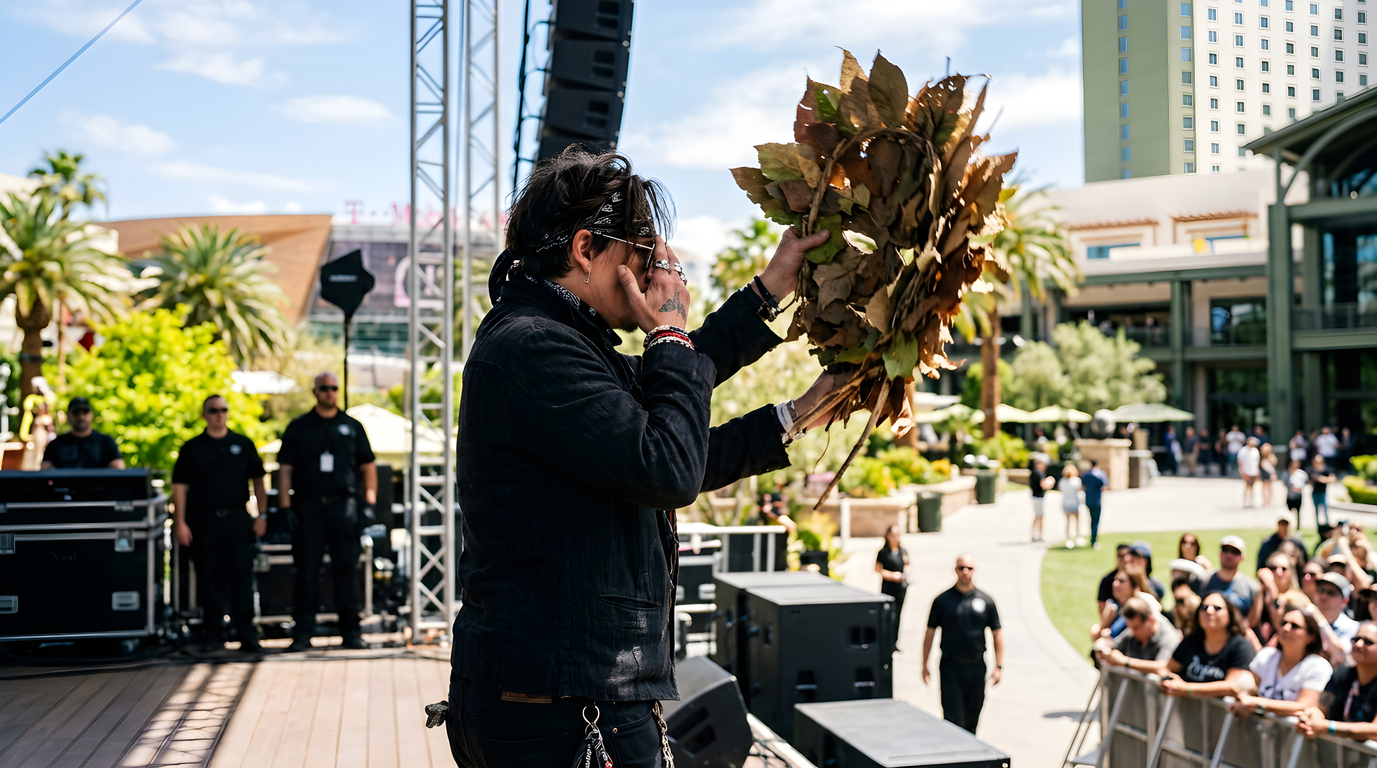 Johnny Depp vækker opsigt med bizart blad-stunt