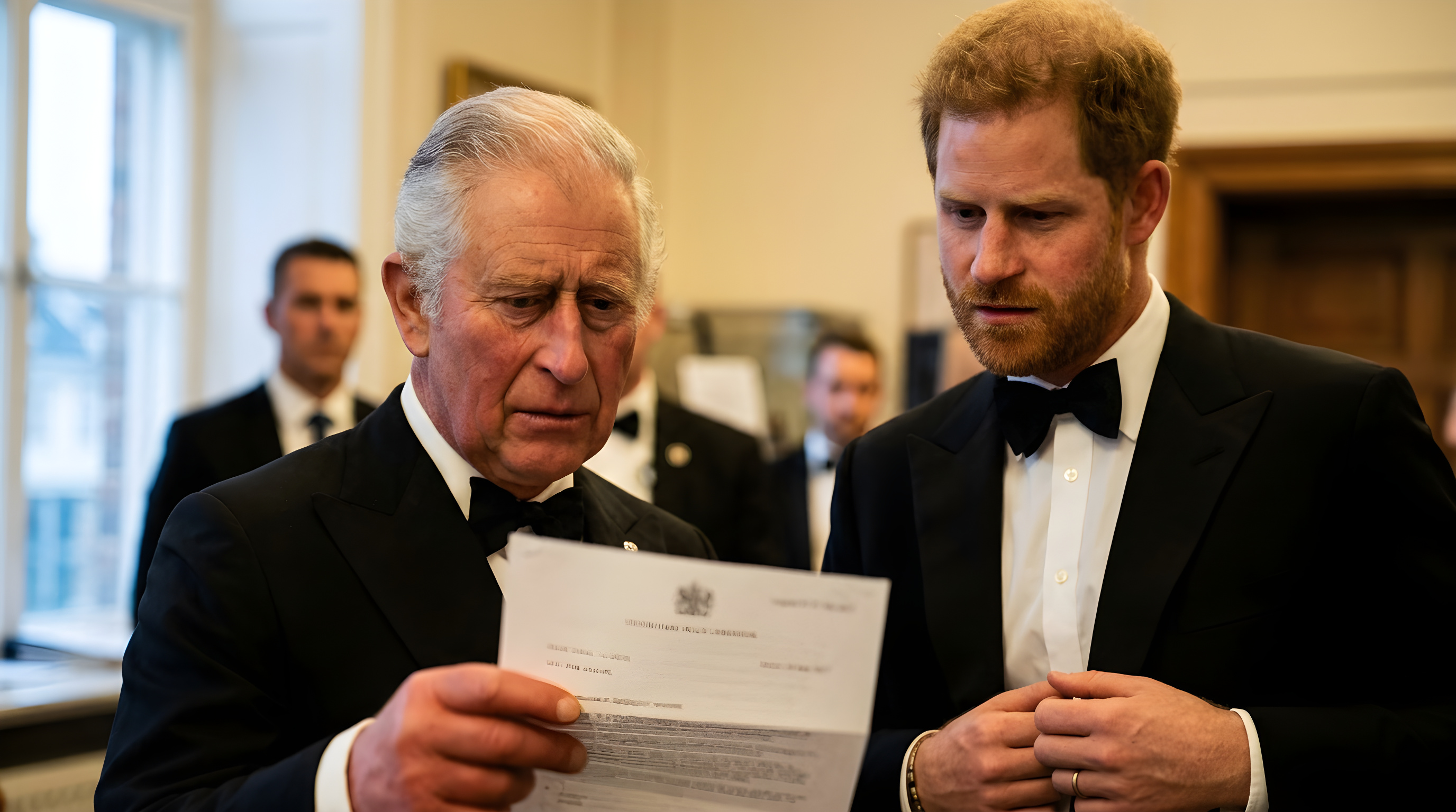 Kong Charles og prins Harry i nyt drama på svær mindedag