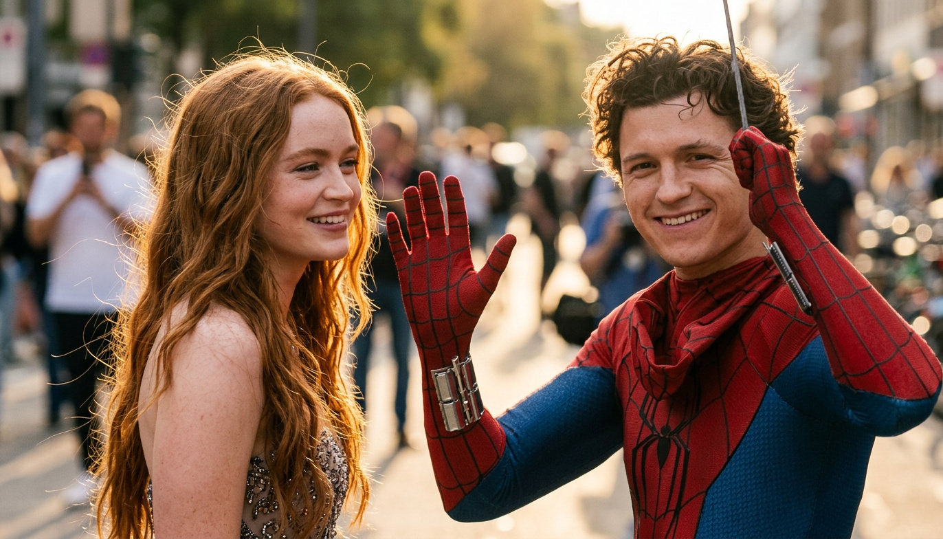 Sadie Sink driller Tom Holland med kontant råd