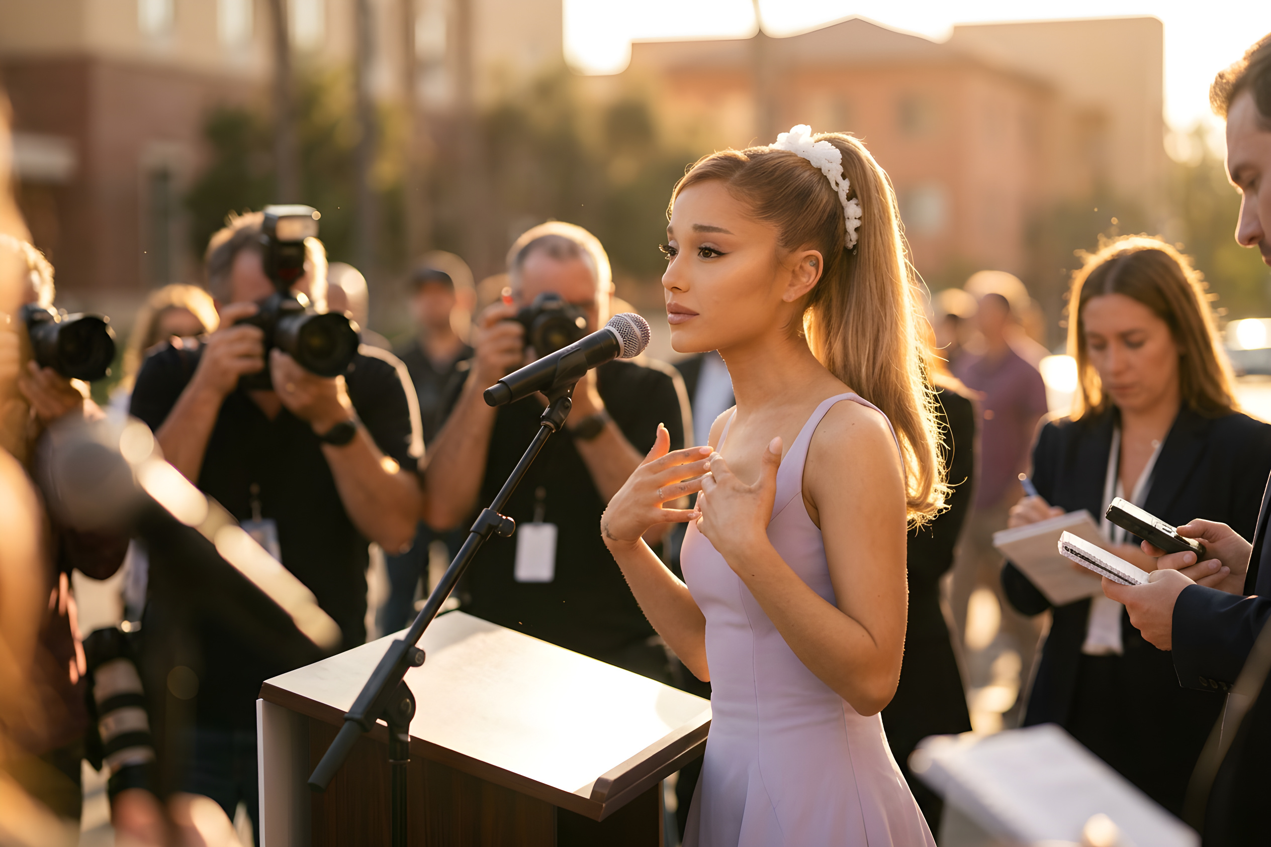Ariana Grande forklarer sit kommende exit fra rampelyset