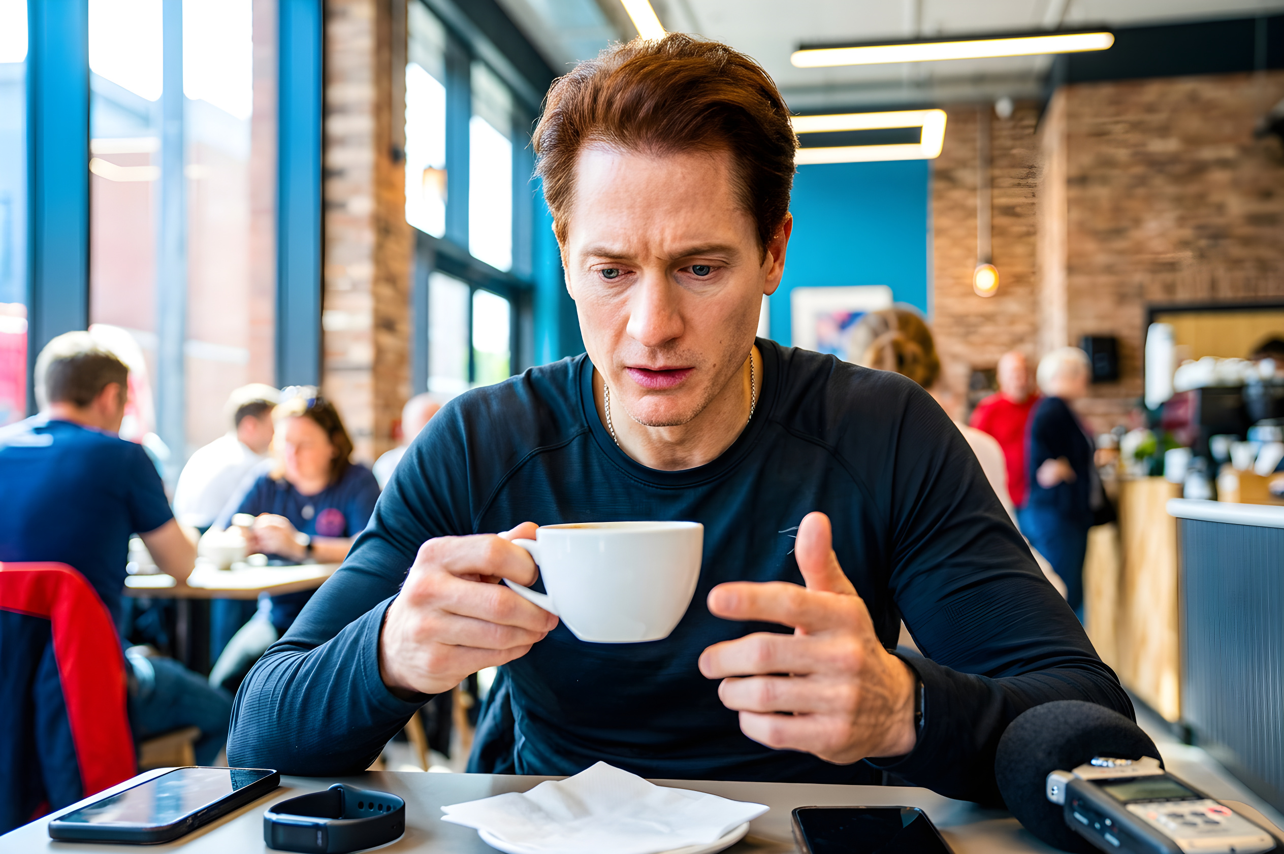 Bryan Johnson i krise efter fejl med en kop kaffe