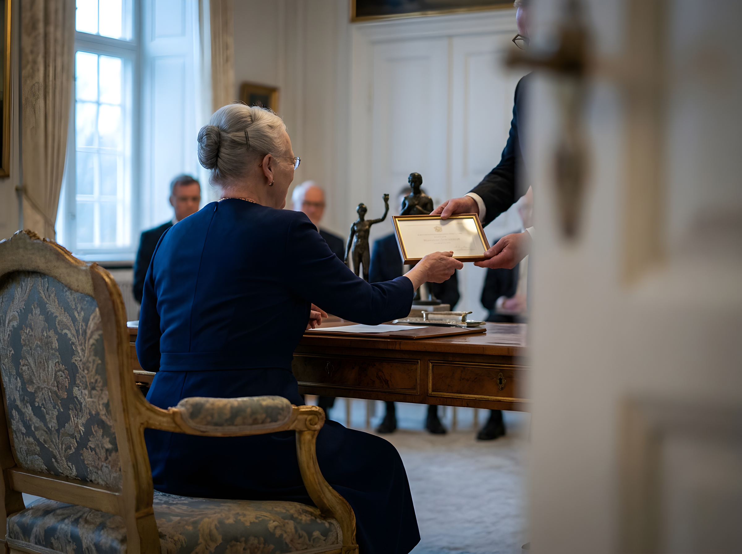 Dronning Margrethe hædres på Fredensborg Slot