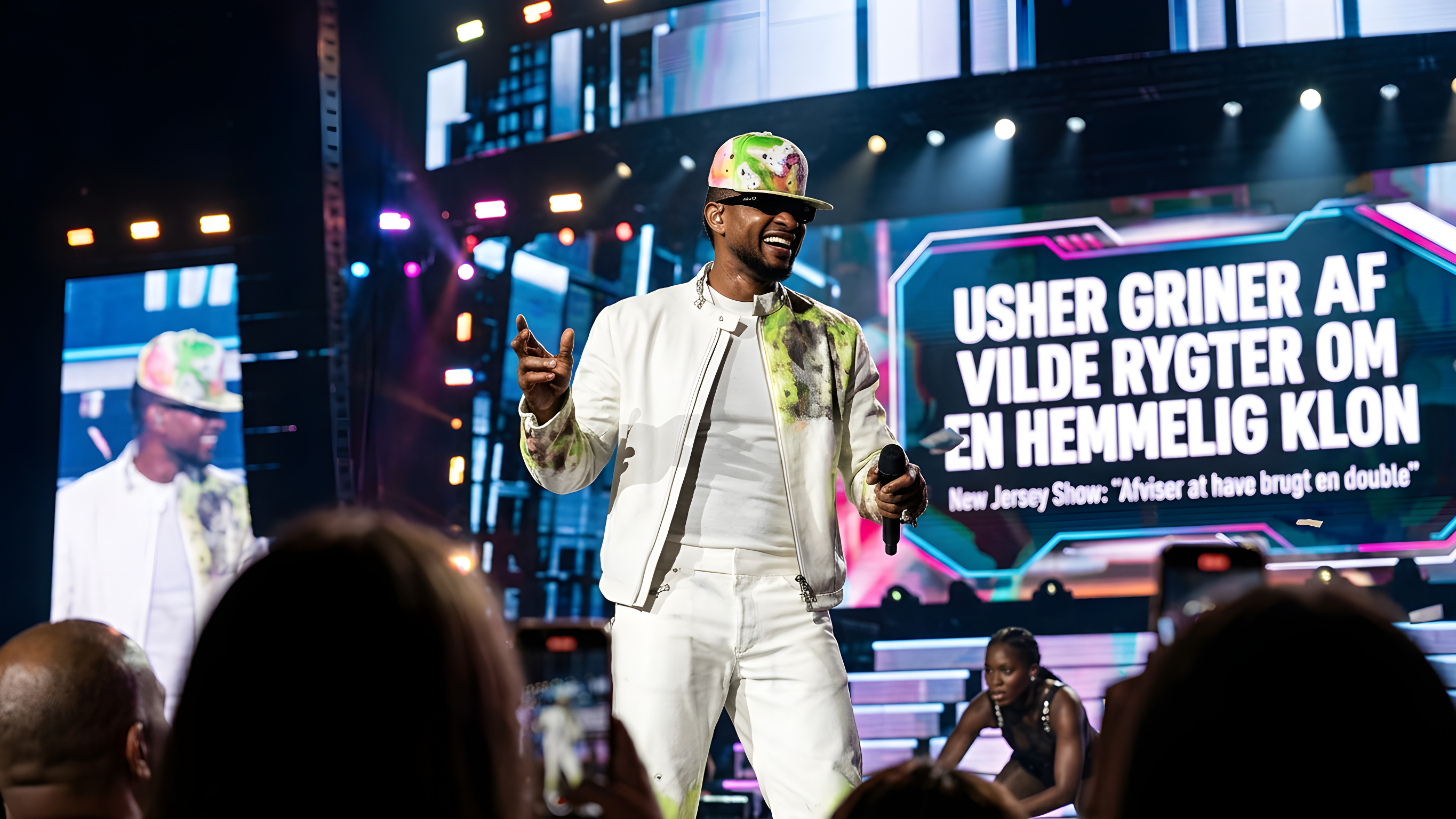 Usher griner af vilde rygter om en hemmelig klon