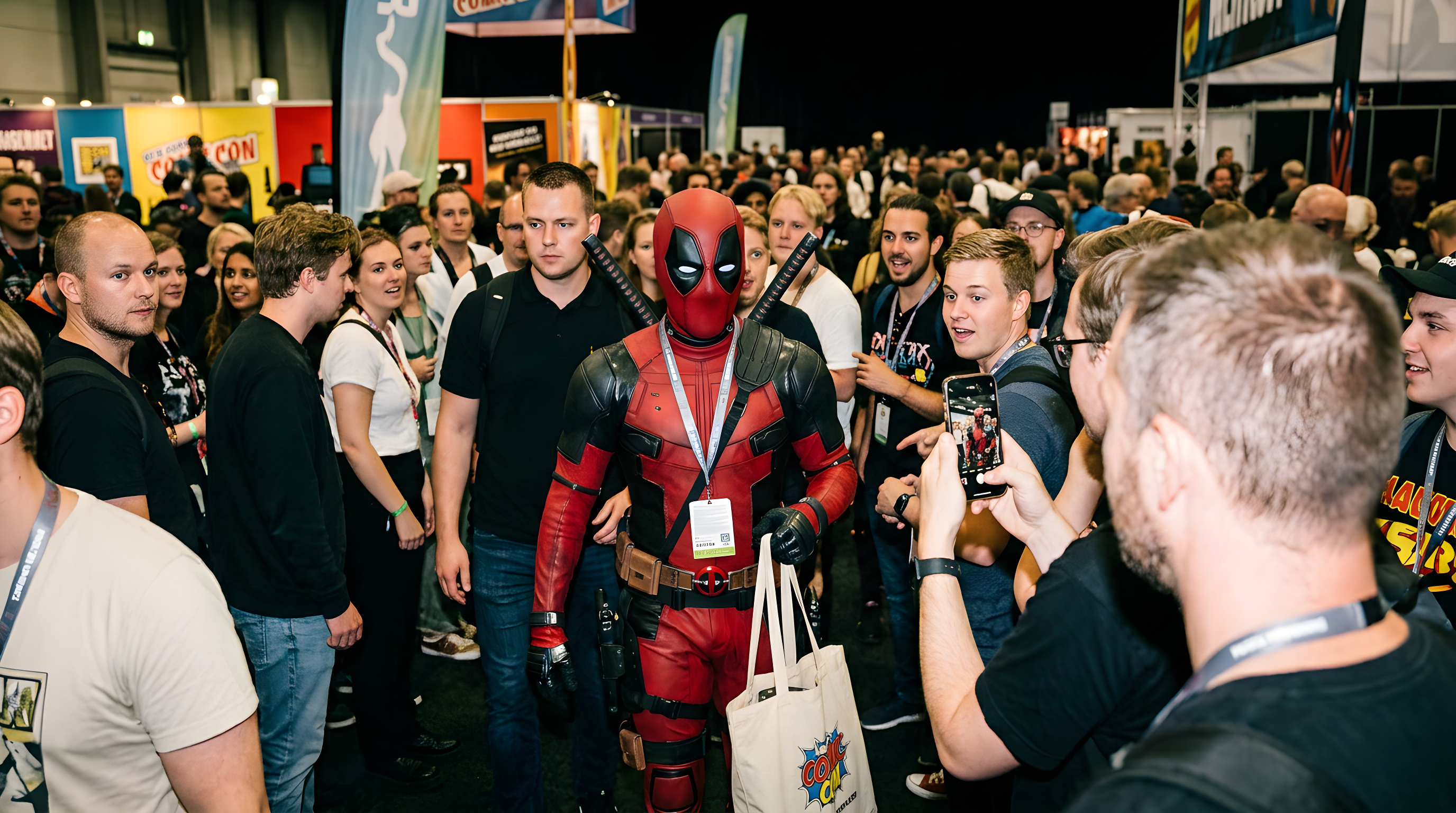 Ryan Reynolds sneg sig ind til Comic-Con i hemmelighed