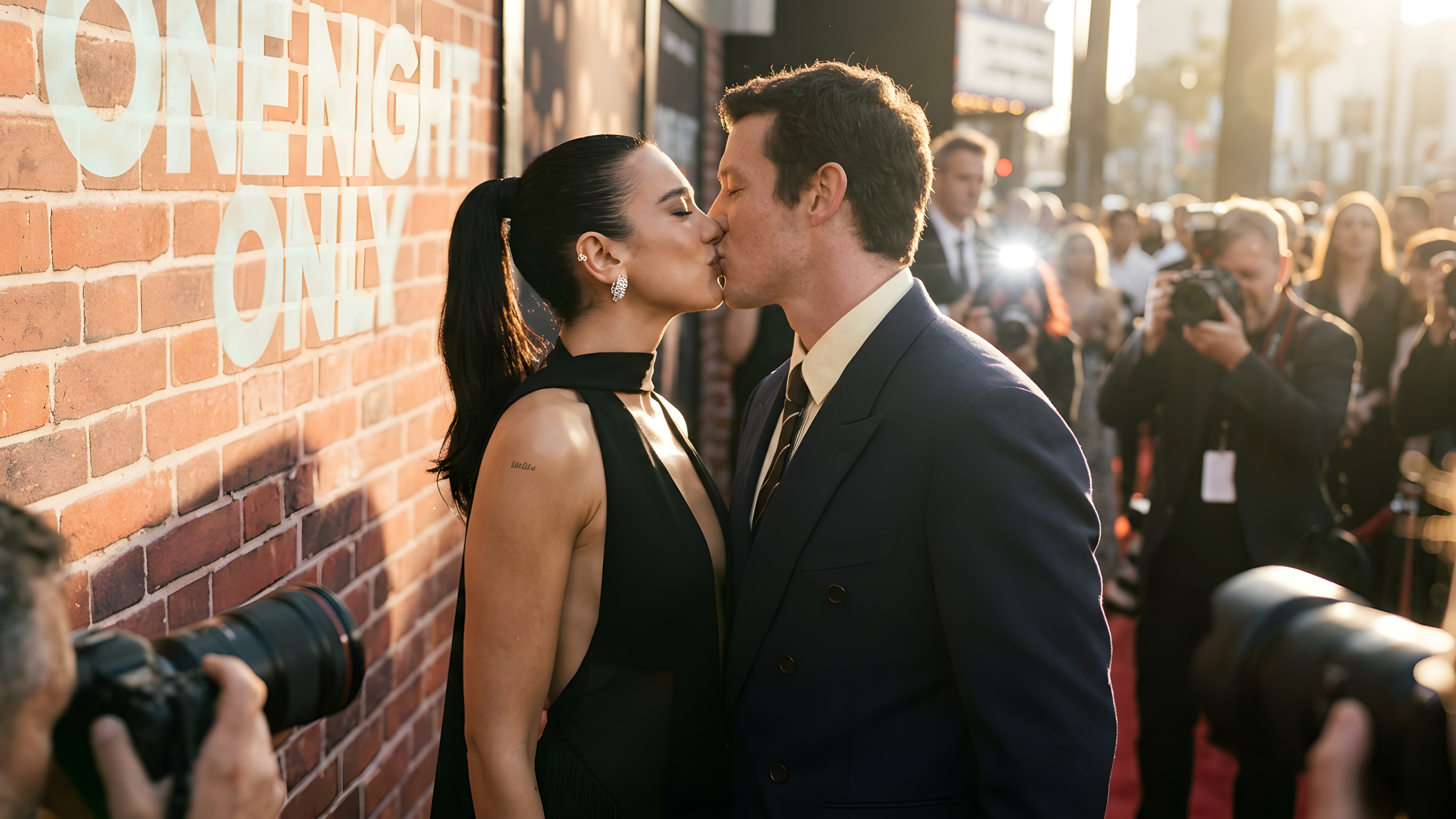 Dua Lipa og Callum Turner stråler på den røde løber