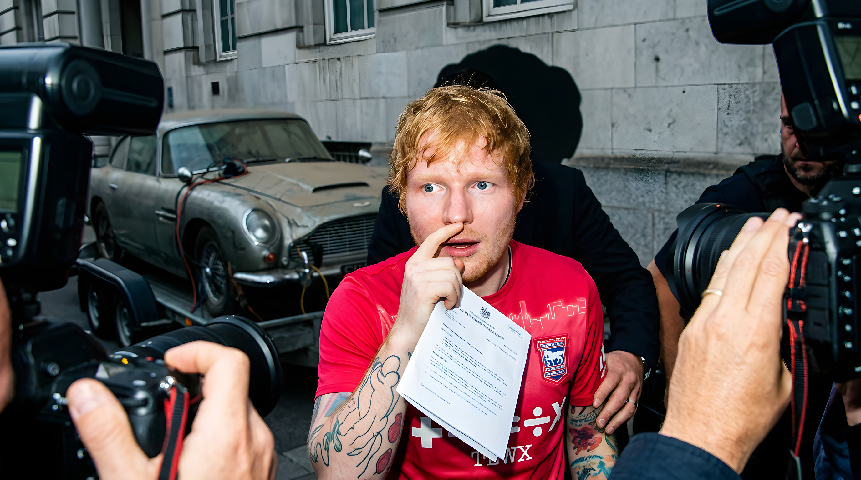Ed Sheeran idømt bøde for manglende bilforsikring