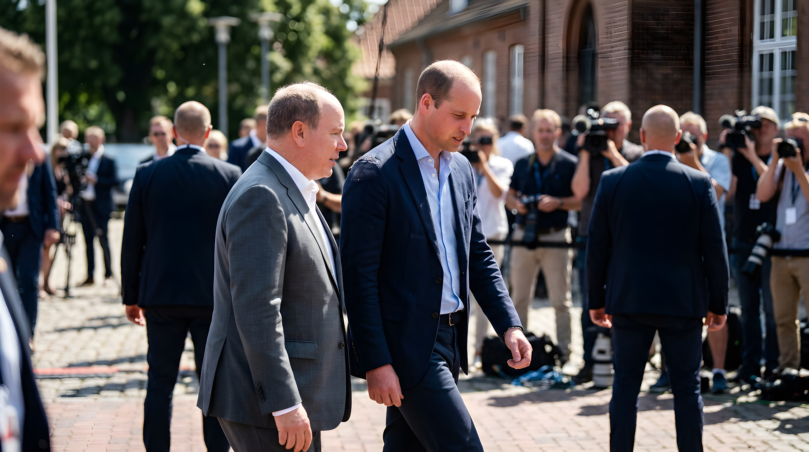 Prins William og fyrst Albert går sammen mod skovbrande