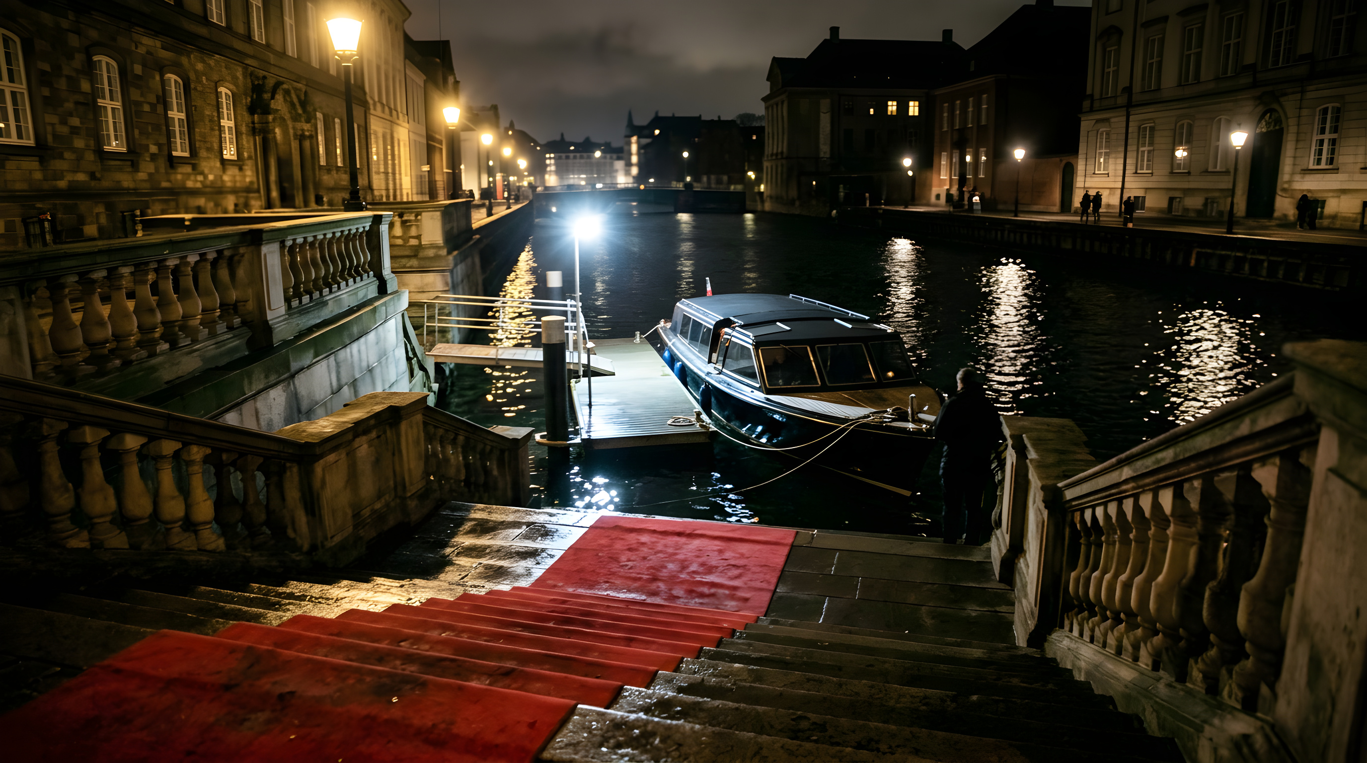 George og Amal Clooney stråler på rød løber i Venedig