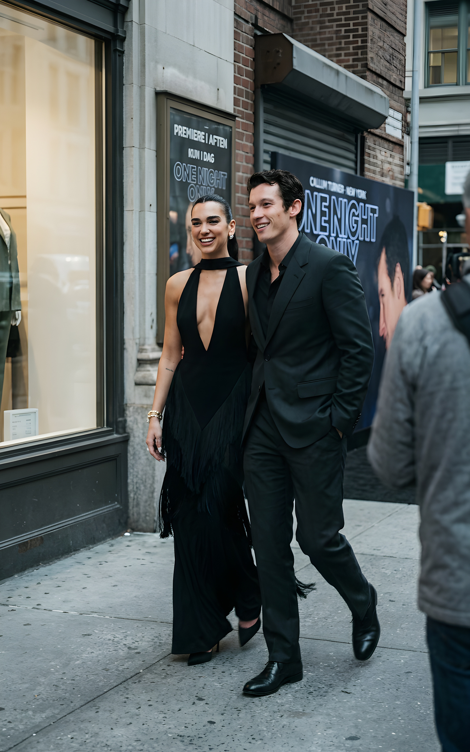 Dua Lipa og Callum Turner stråler sammen i New York