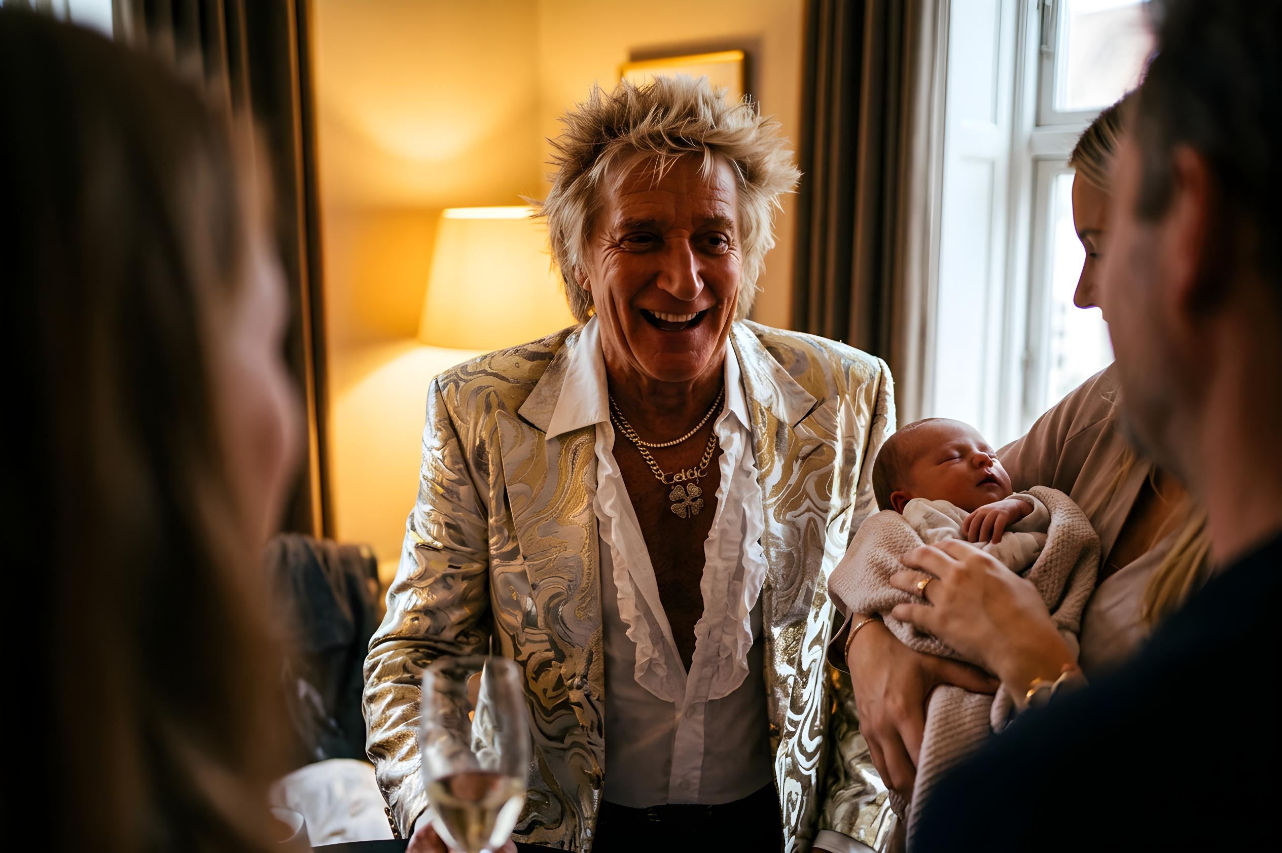 Rod Stewart er blevet bedstefar for sjette gang