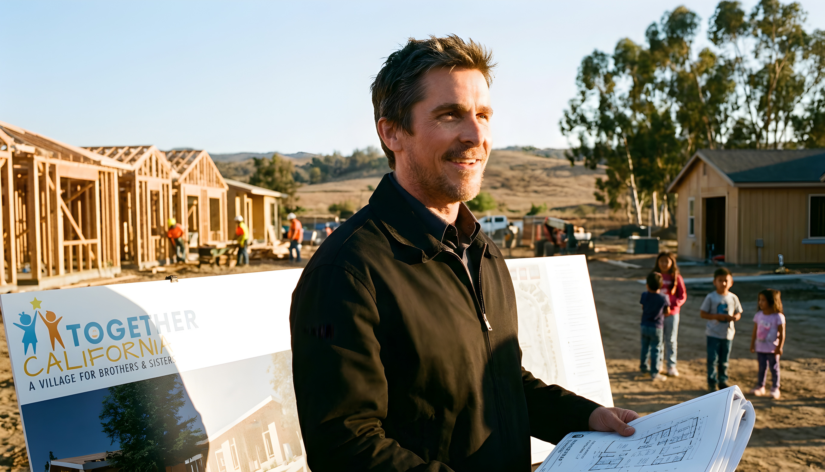 Christian Bale bygger landsby til plejebørn