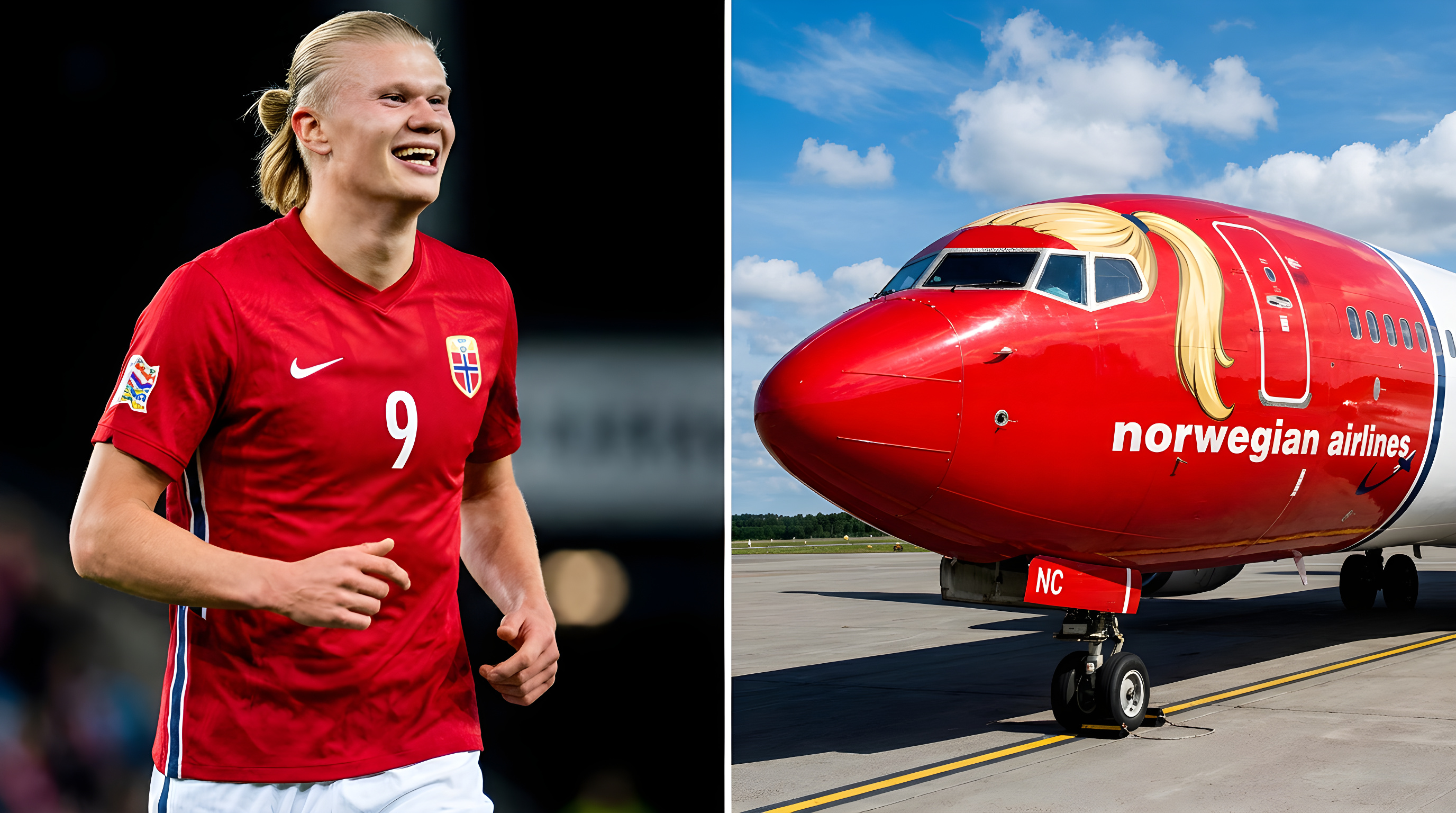 Erling Haaland sagsøger Norwegian for reklame med hestehale