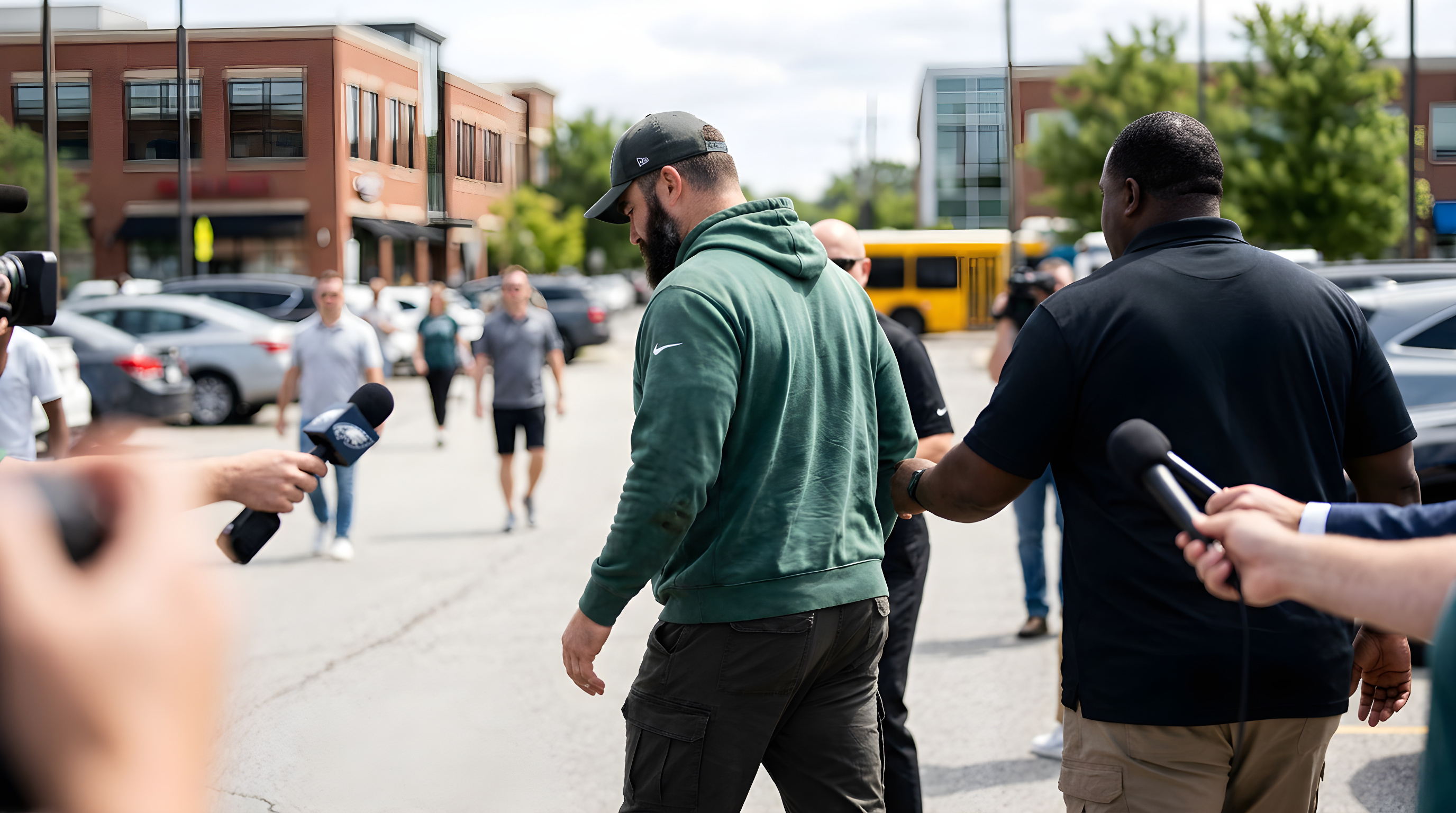 Jason Kelce må tie om Travis og Taylors bryllup