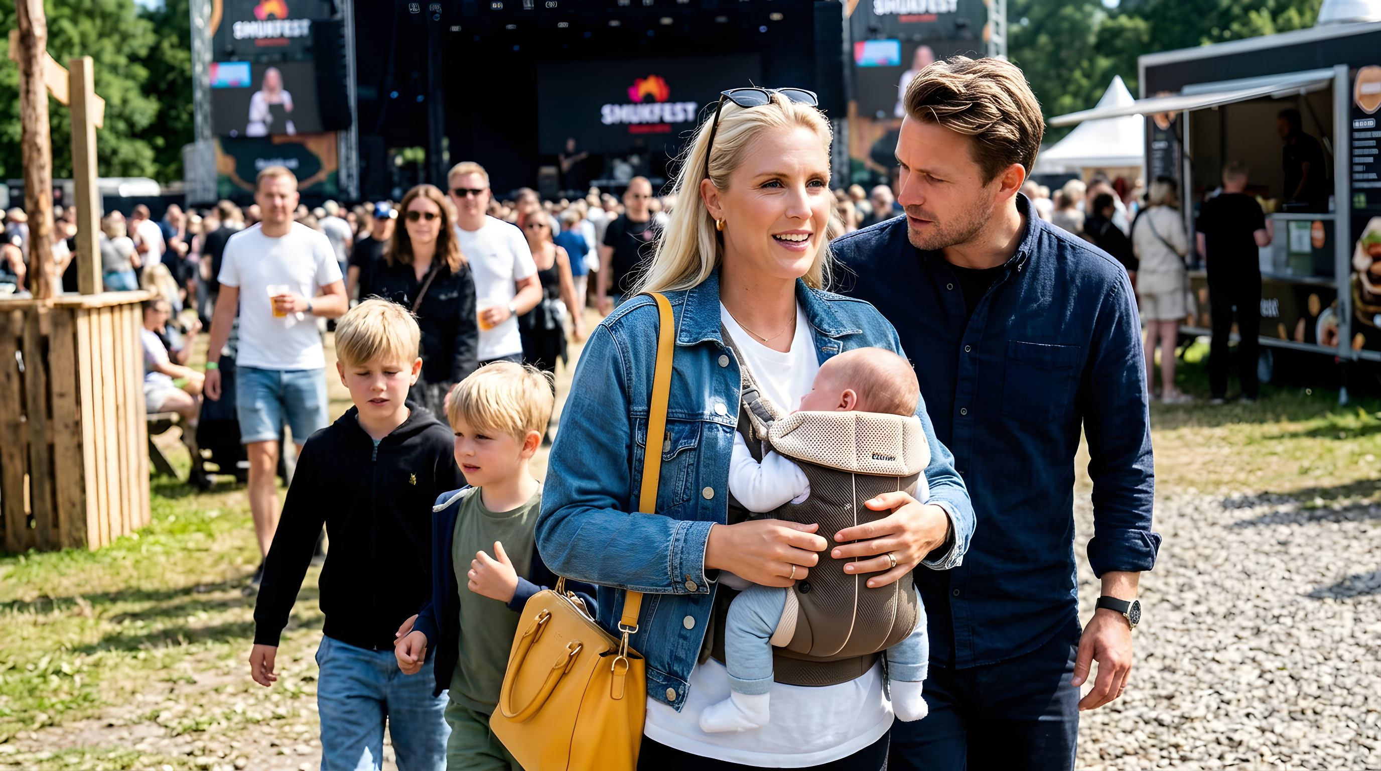 Josefine Høgh tog sin 6 uger gamle baby med på Smukfest