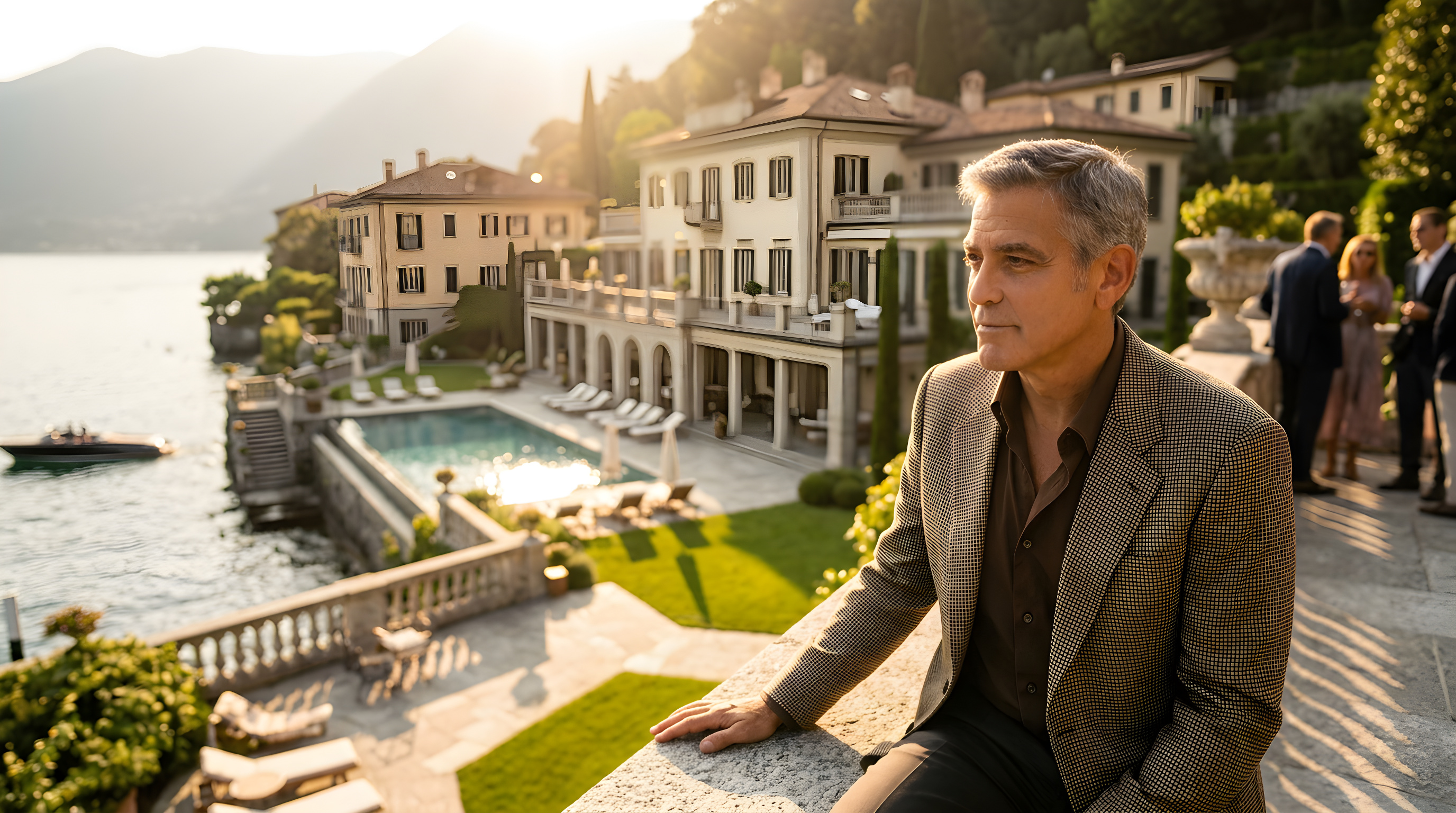 George Clooneys italienske villa er nu 700 millioner kroner værd