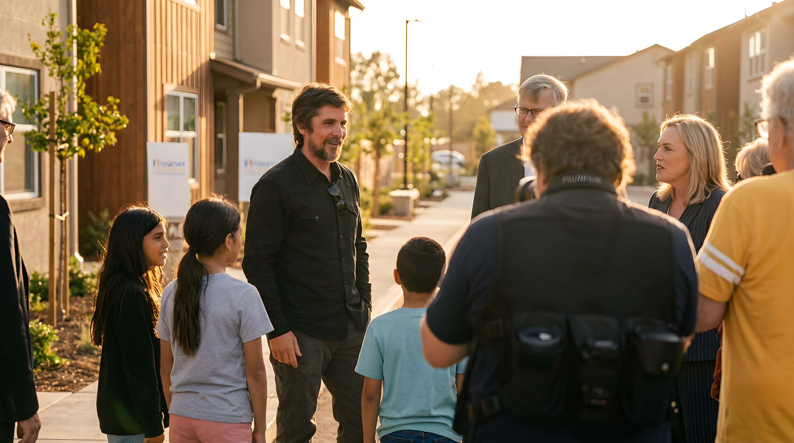 Christian Bale åbner ny børneby for søskende