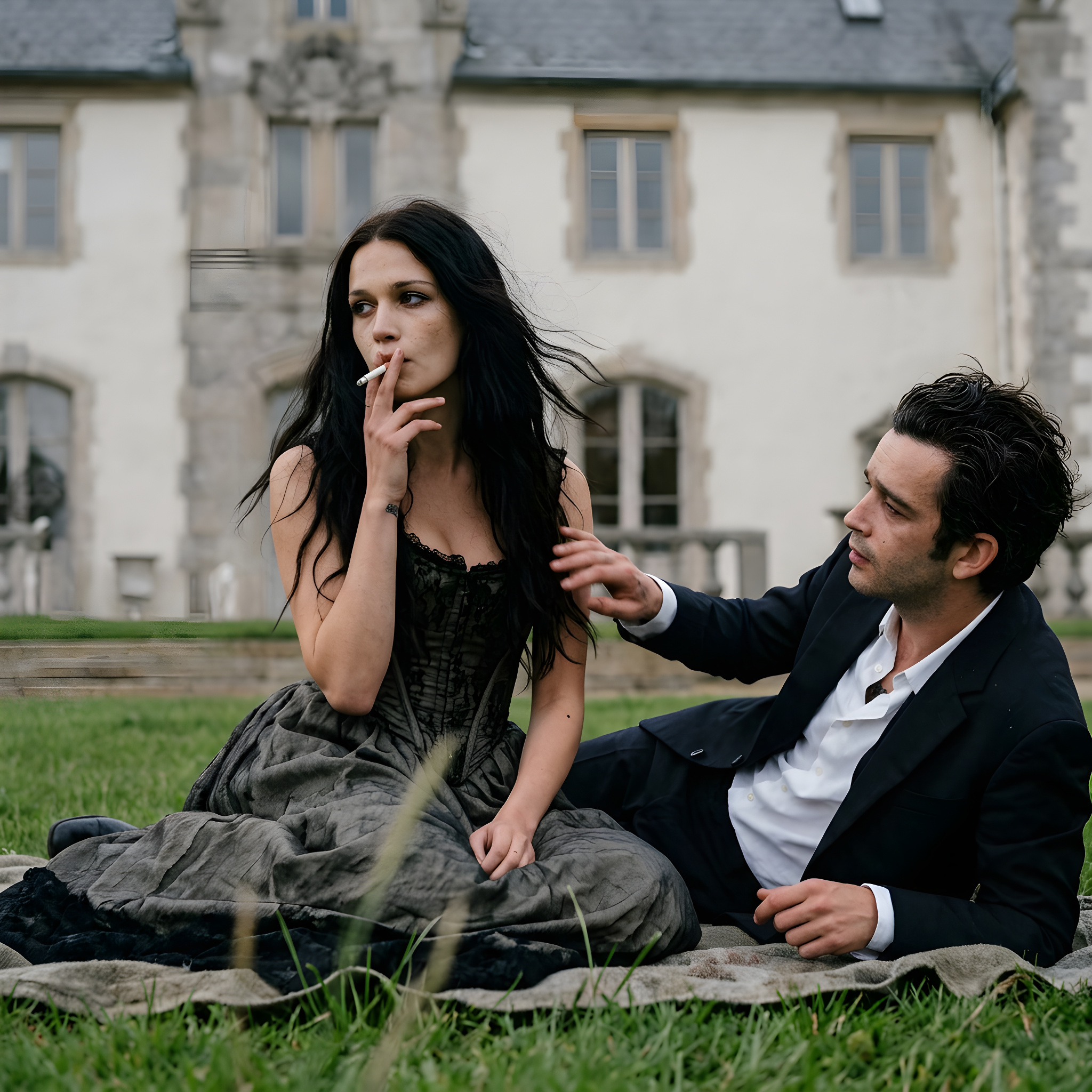 Matty Healy og modellen Gabbriette viser mørke bryllupsbilleder
