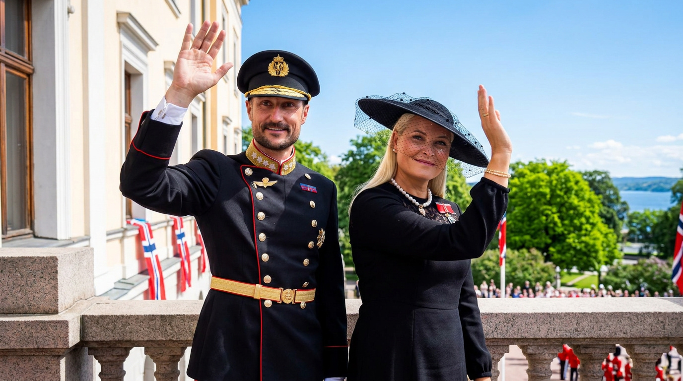 Norge har fået nyt kongepar efter historisk tronskifte