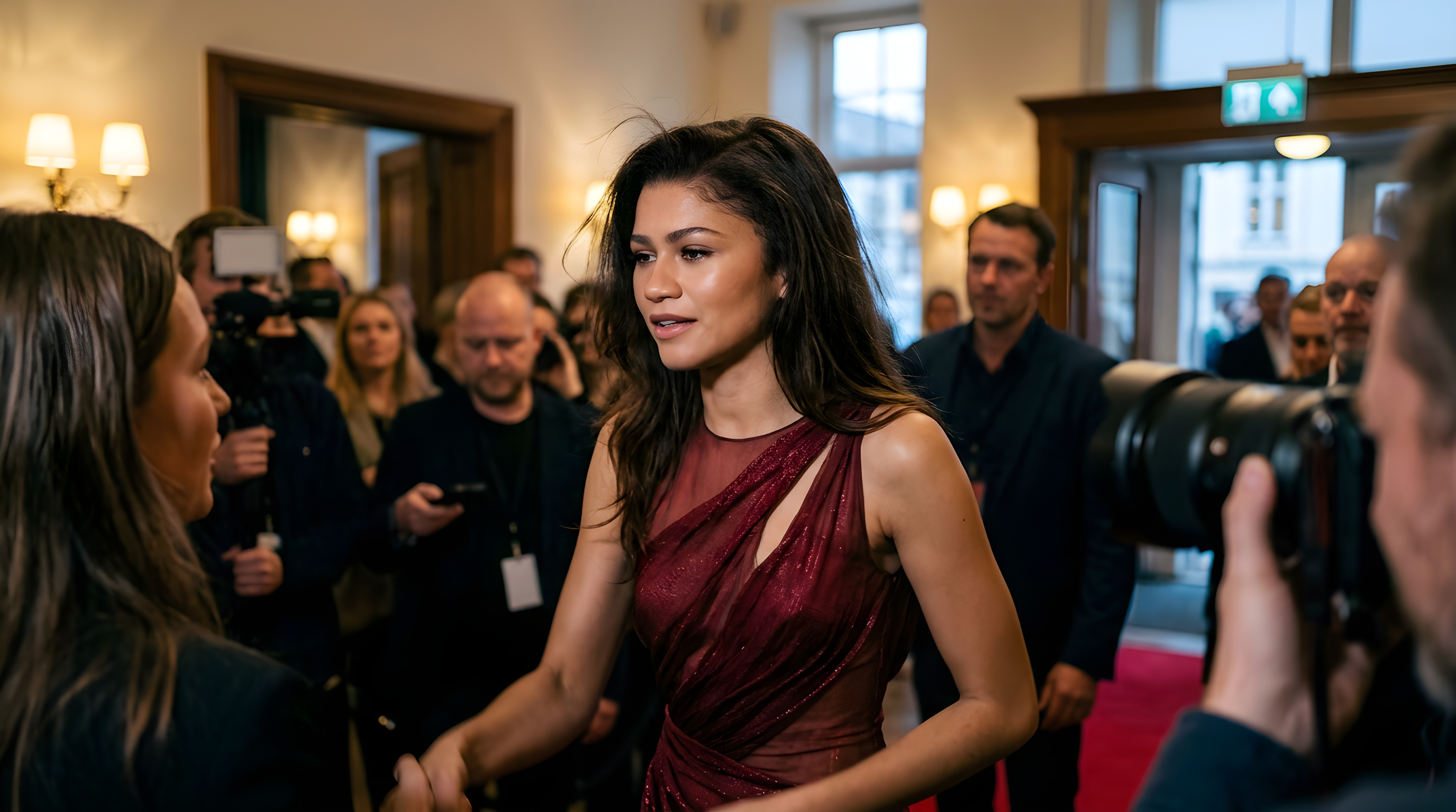 Zendaya vækker opsigt i gennemsigtig vintagekjole