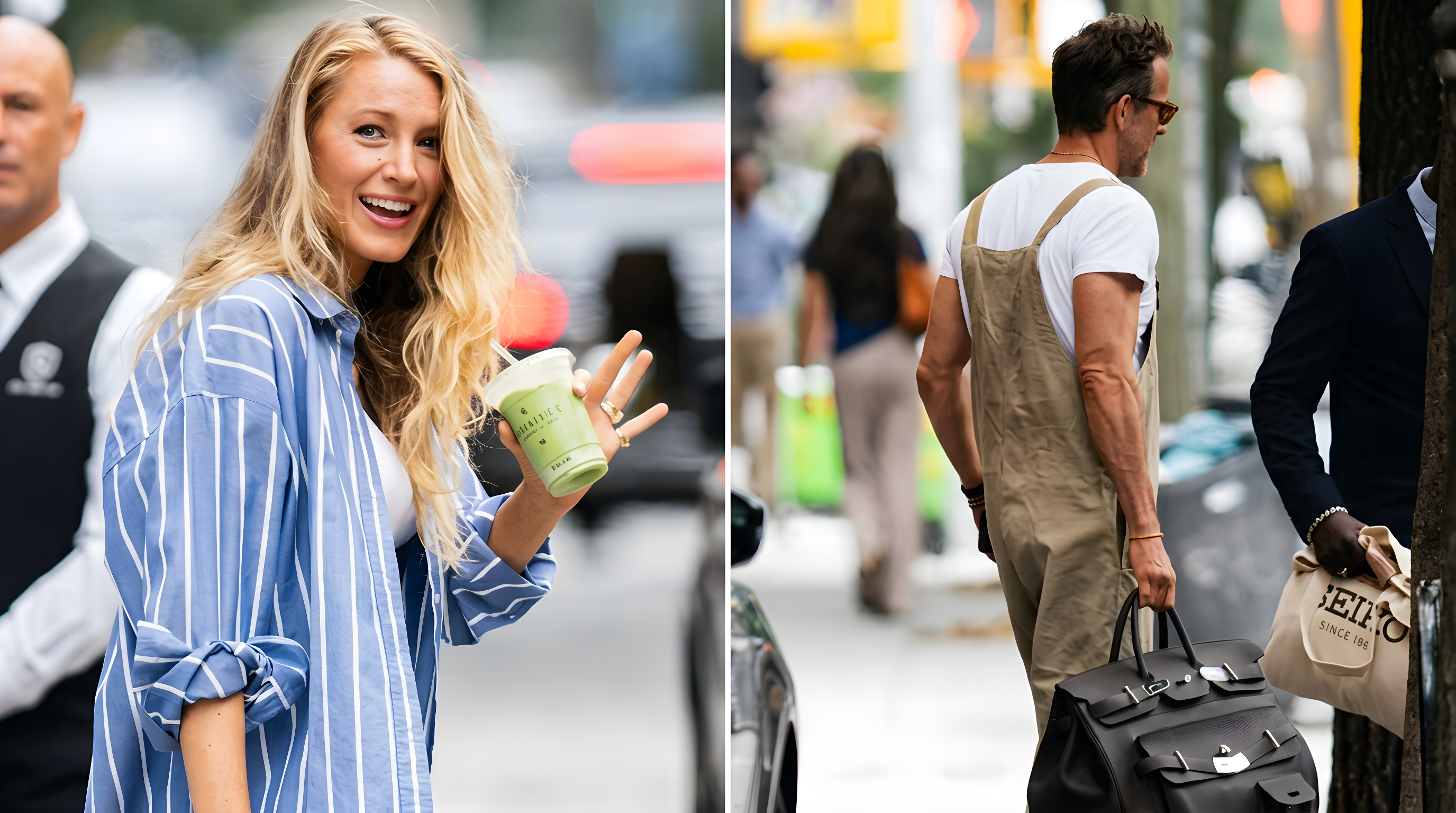 Blake Lively og Ryan Reynolds stråler i New York