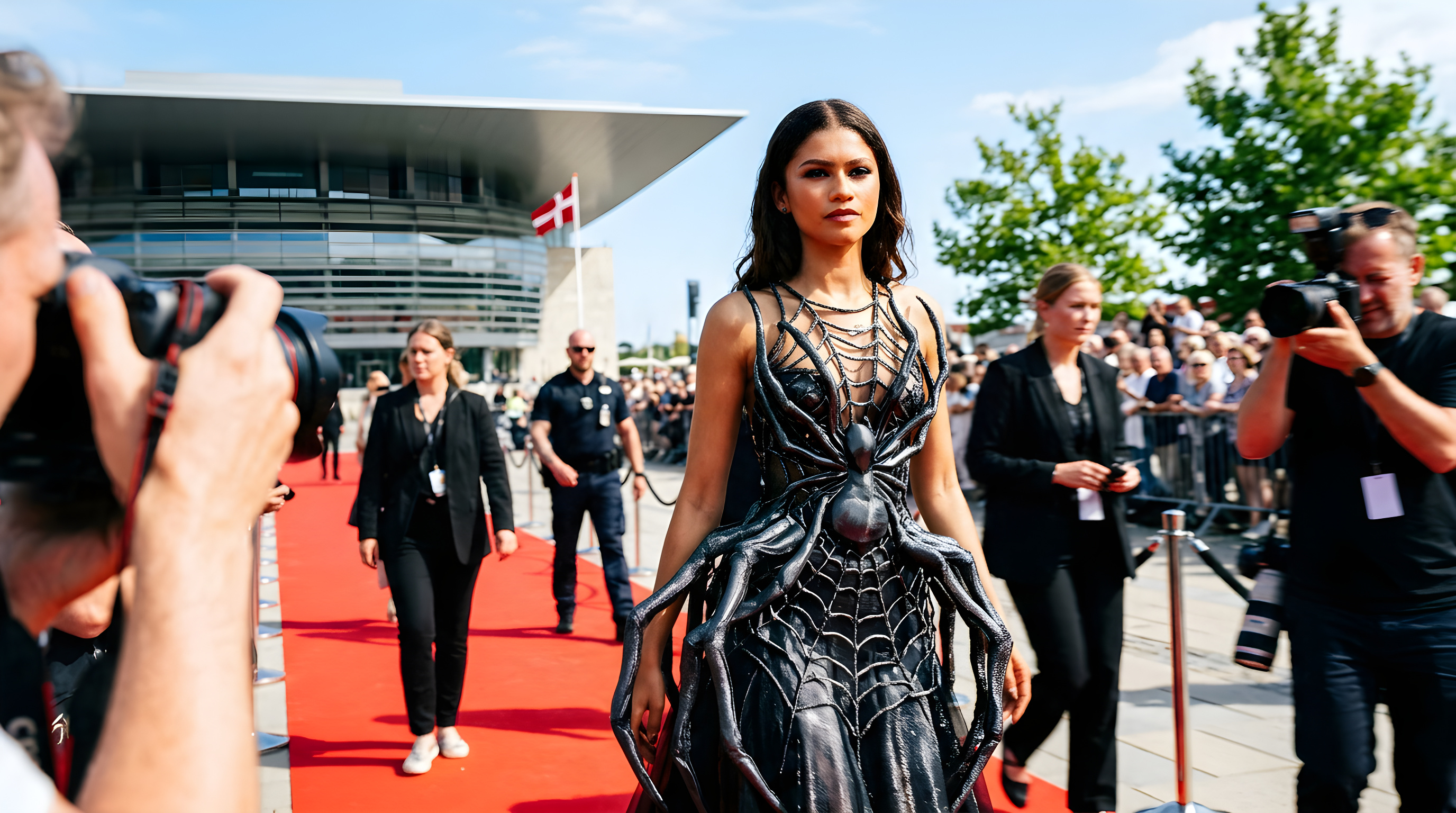 Zendaya stjæler opmærksomheden i vild edderkoppe-kjole