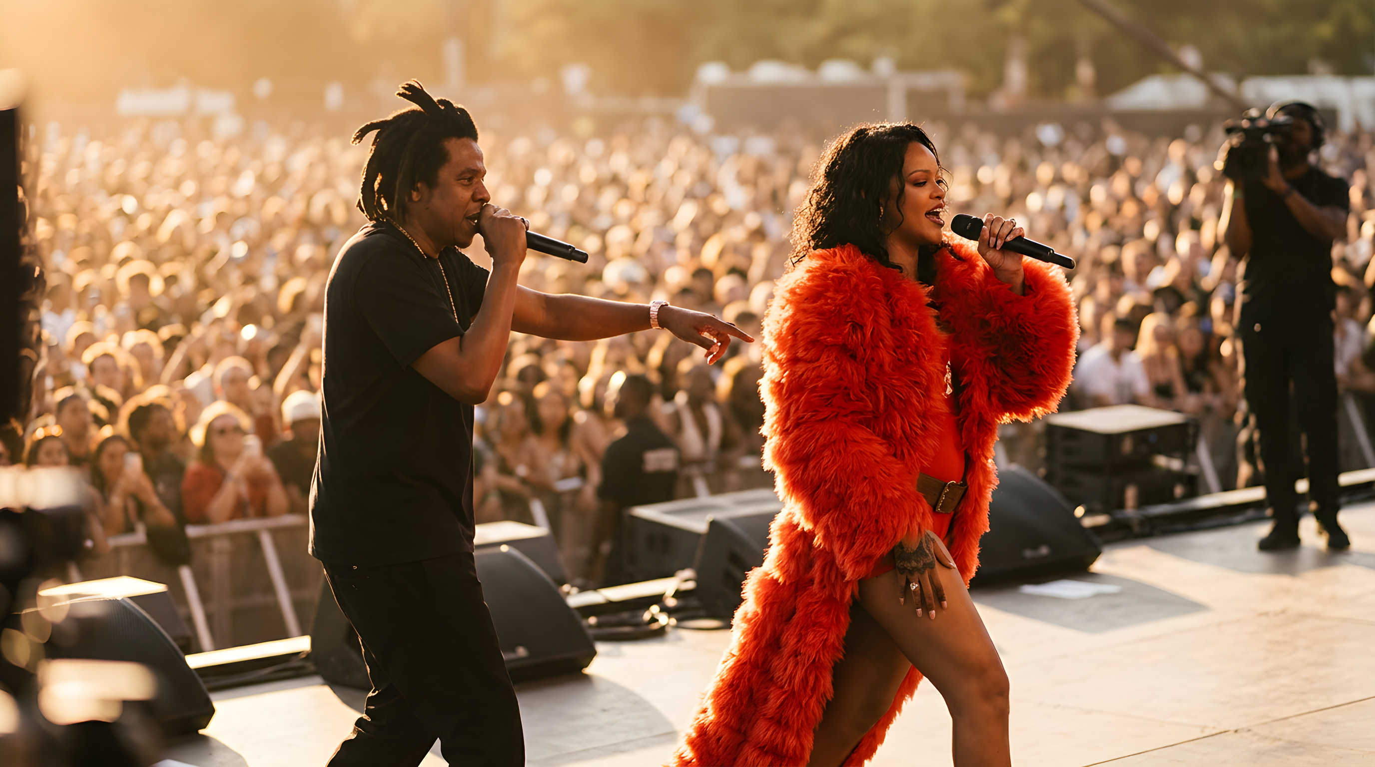Rihanna gør overraskende comeback på scenen med Jay-Z