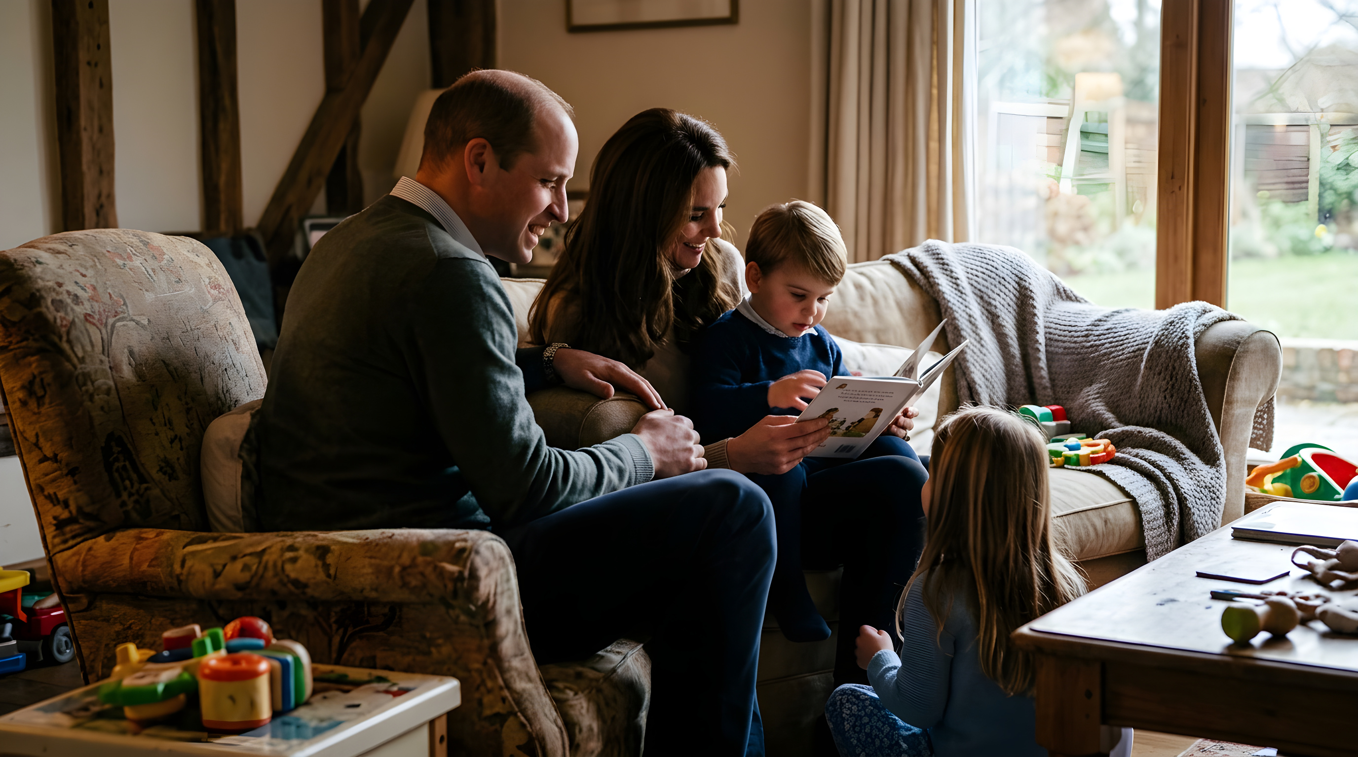 Kate og William viser tæt familieliv efter svær tid