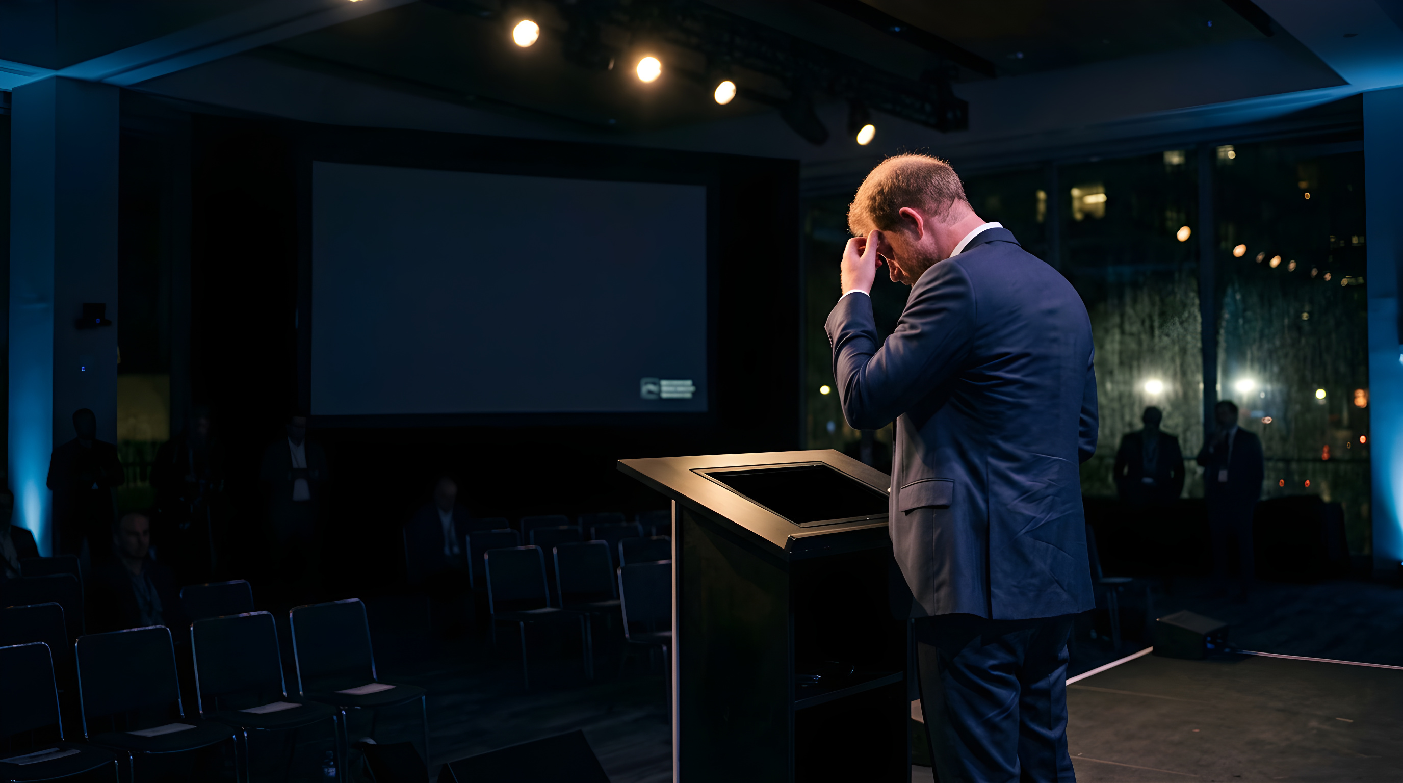 Prins Harry gik helt i stå under tale i USA