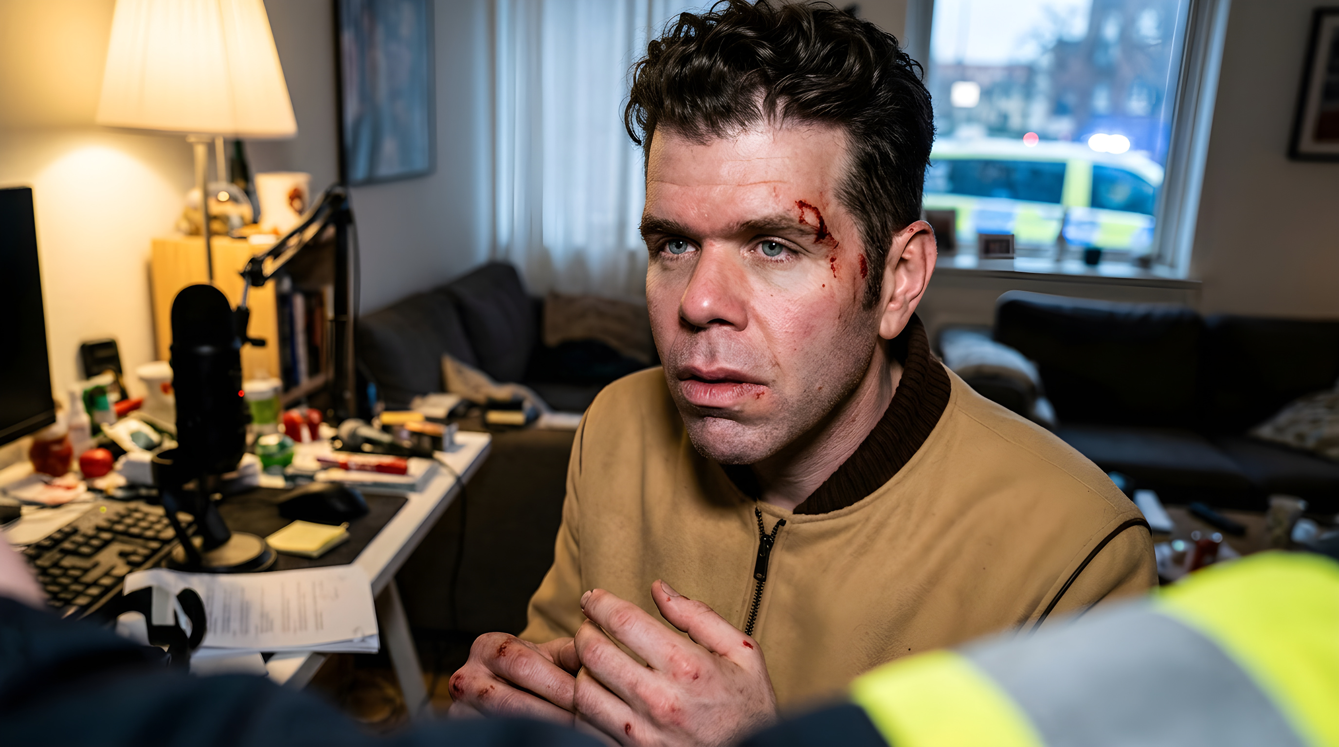 Politiet rykker ud til Perez Hilton efter blodig live-video