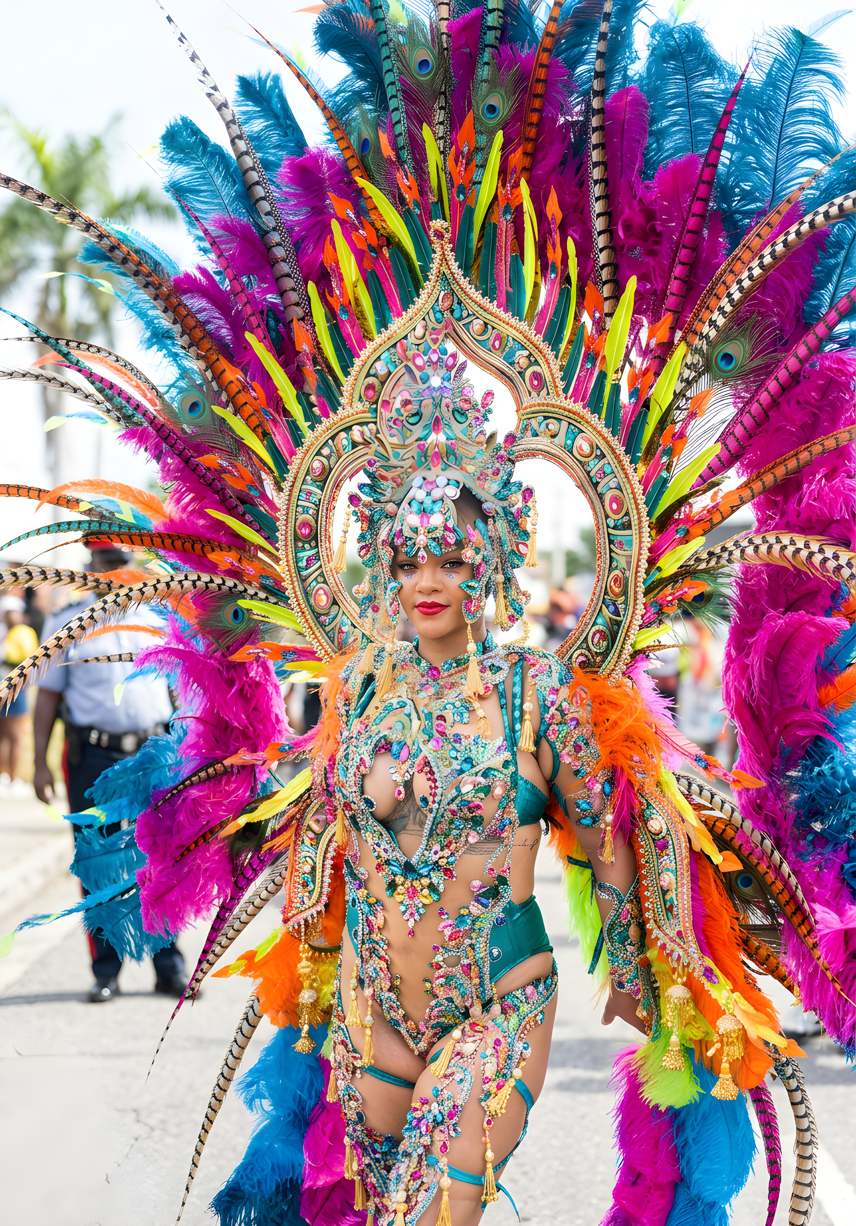 Rihanna stjæler showet i dristigt kostume på Barbados