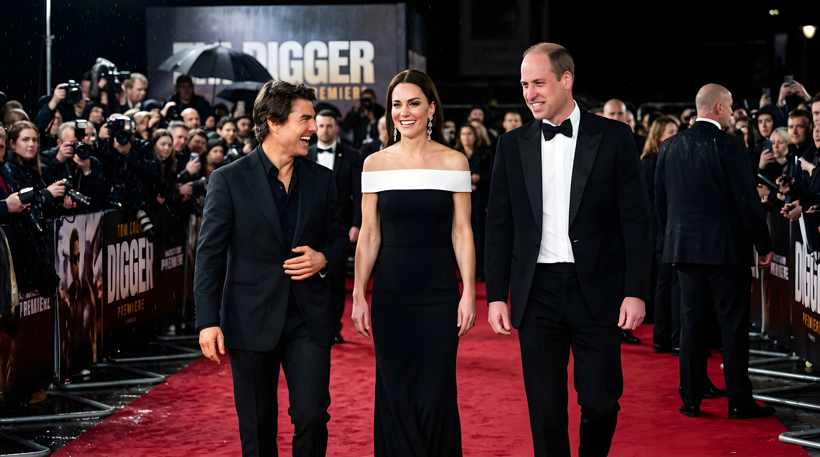 Prins William og prinsesse Kate mødte Tom Cruise til premiere