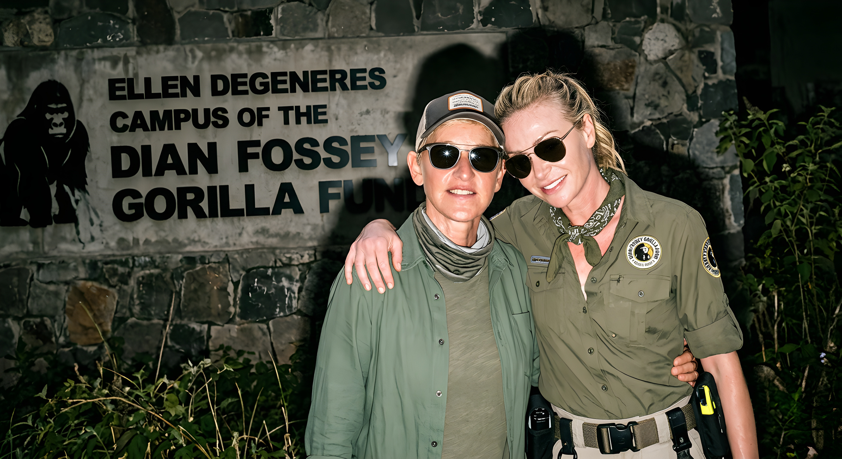 Ellen DeGeneres og Portia de Rossi er rejst til Rwanda