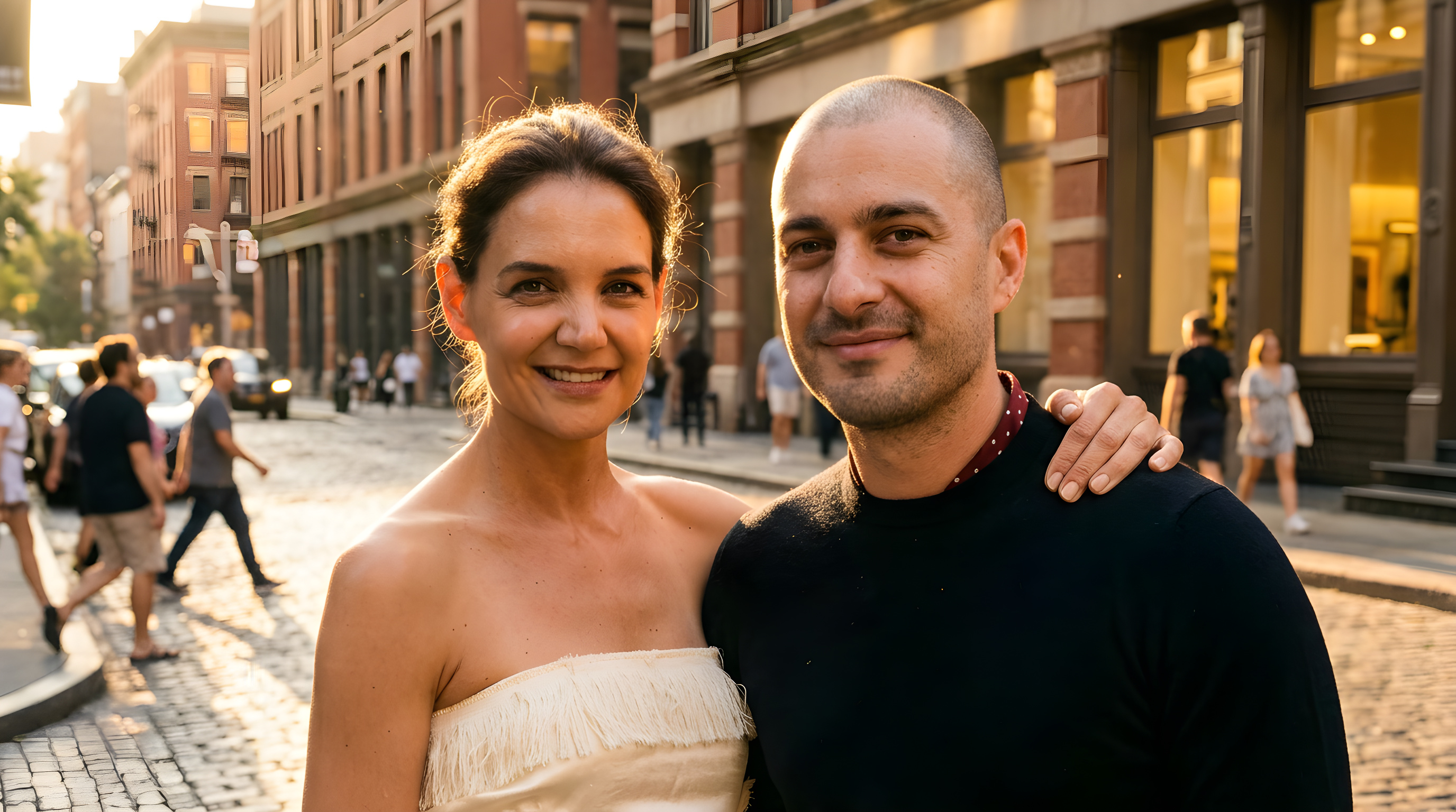 Katie Holmes og Joshua Jackson genforenet i New York
