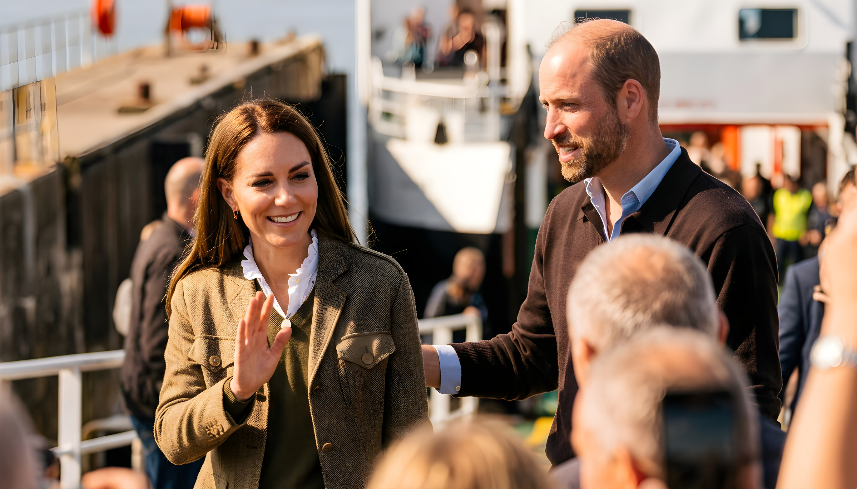 Prins William og prinsesse Kate på særligt øbesøg